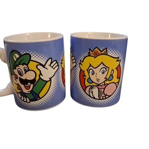 NINTENDO SUPER MARIO BROS. Ceramic Coffee Mugs - Set of 2